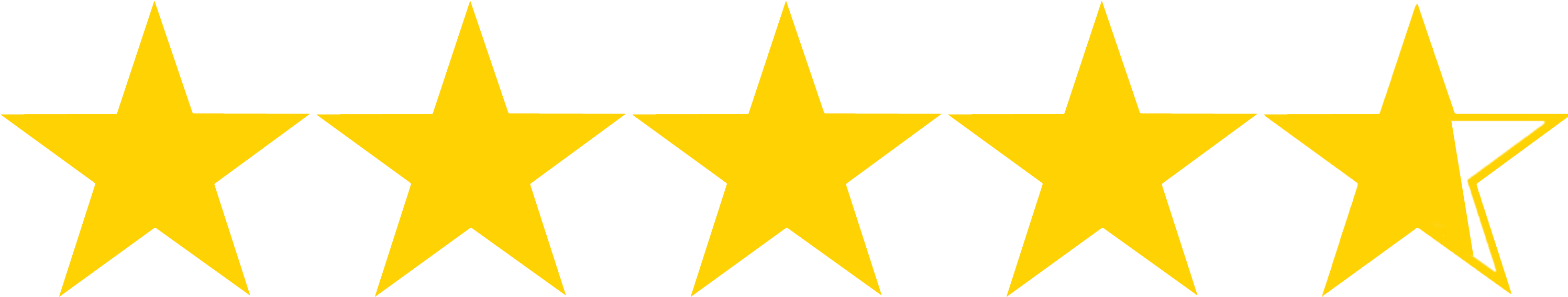 5 star rating