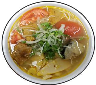 Egg noodle soup with wontons